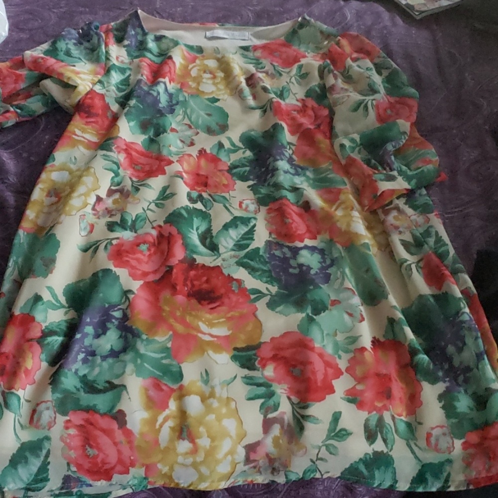 Flower mini dress